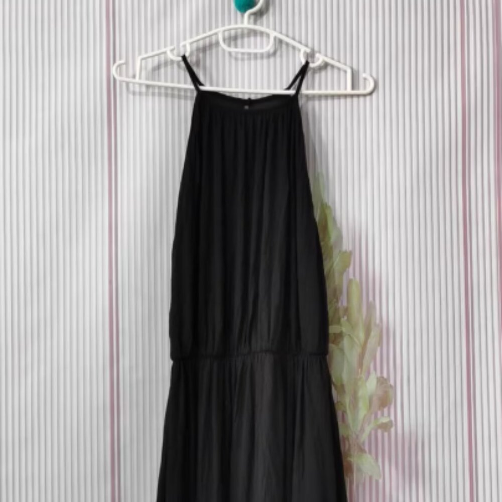 Black slip dress